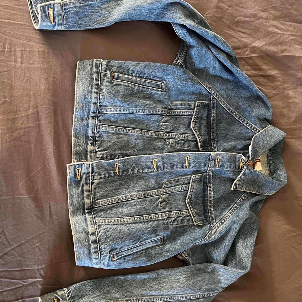 SLVRLAKE faded denim button-up jacket